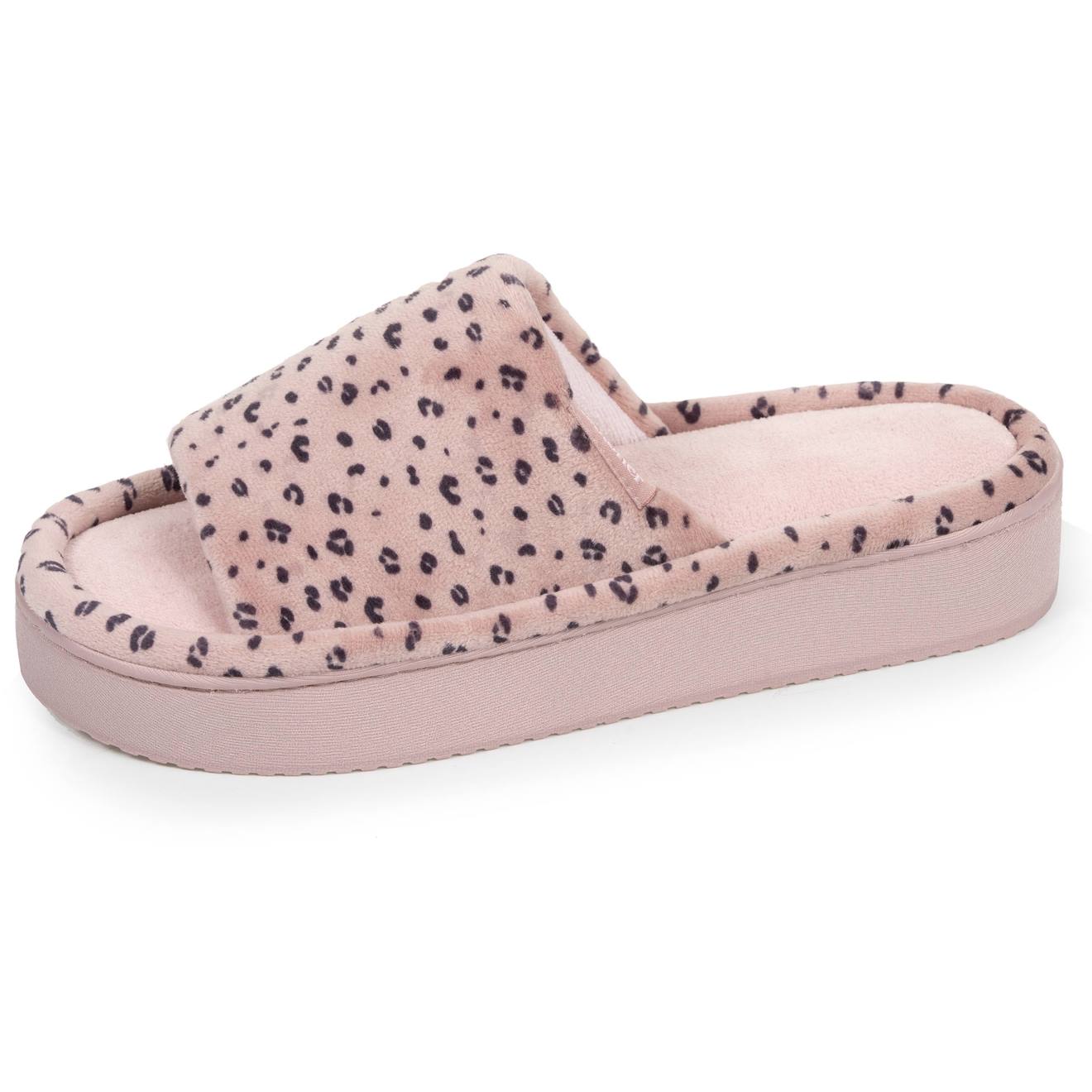 Chaussons Mules Ouvertes Velours Plateforme 35 Cm Lopard Blush 25 €