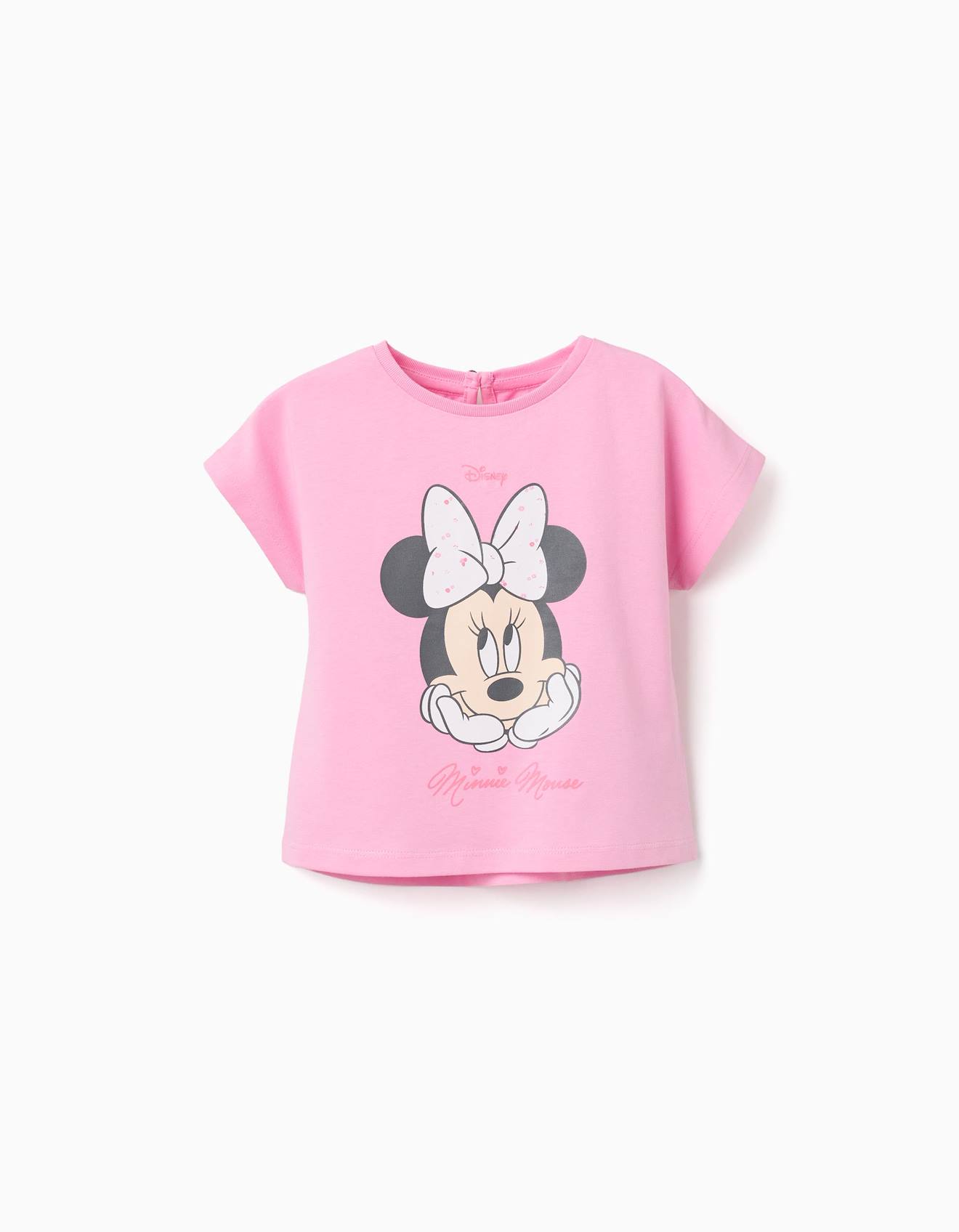 T-shirt En Coton Avec Imprim Minnie Rose 12 €