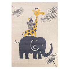 Linge de maison et décoration-Tapis enfant design et doux à poils ras jungle