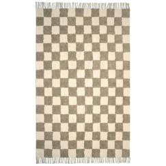 Linge de maison et décoration-Tapis enfant à carreaux 100% coton mael