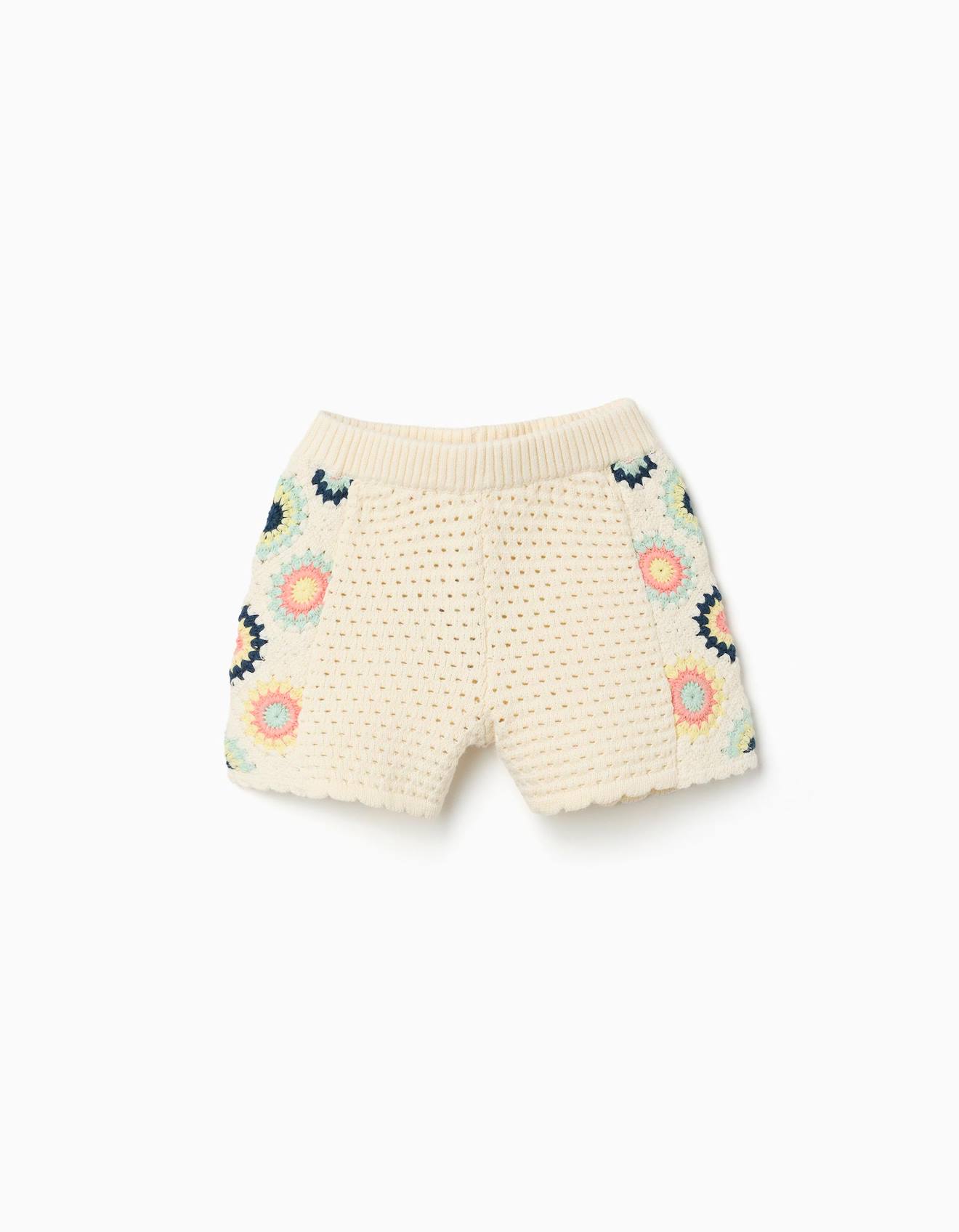 Short En Coton Avec Fleurs Au Crochet Blanc 18 €