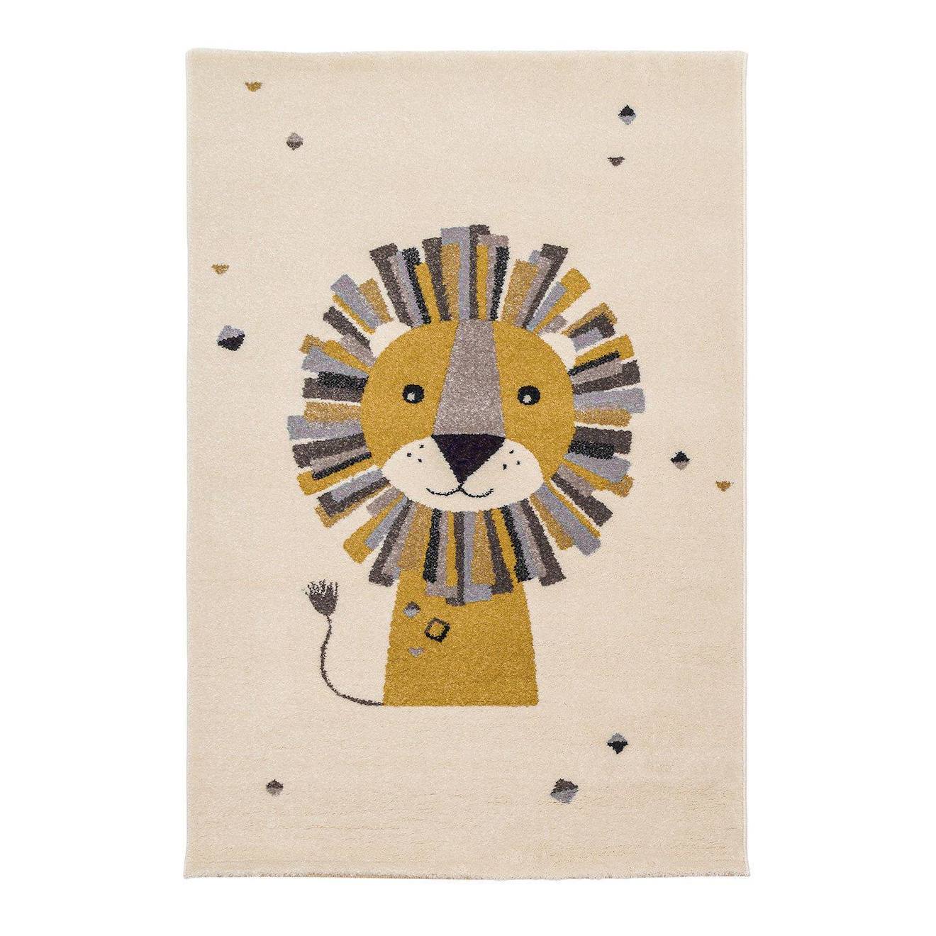 Tapis Enfant Certifié Oeko-tex Lion Palette Colorée