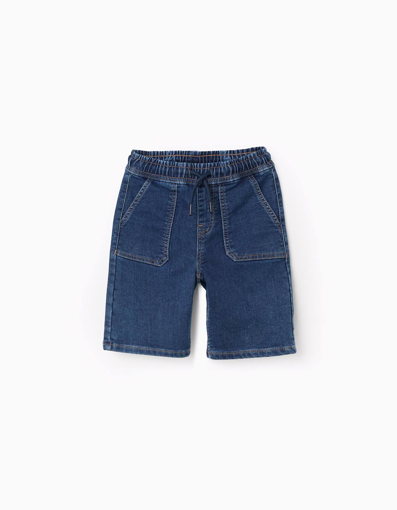 Short Midi En Jean Avec Cordon De Serrage Bleu 17 €