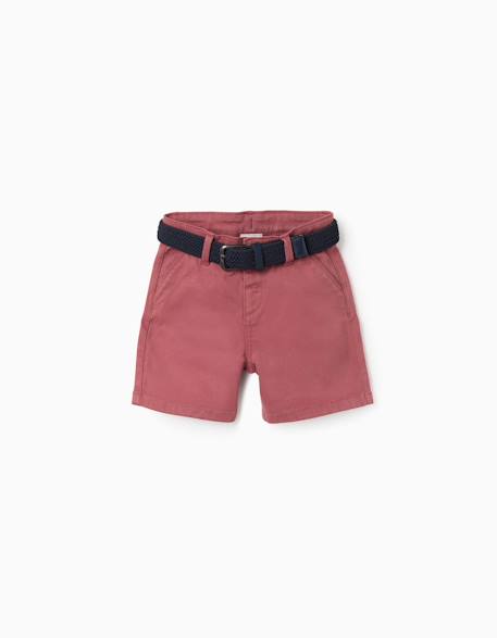Bébé-Short-Short midi en sergé avec ceinture