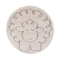 -Tapis enfant rond doux et épais petit mouton