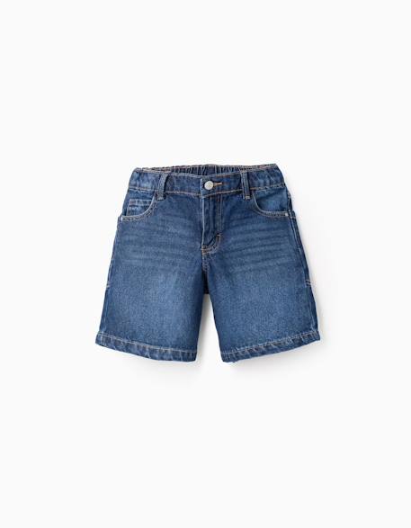 Garçon-Short midi en jean de coton avec poches