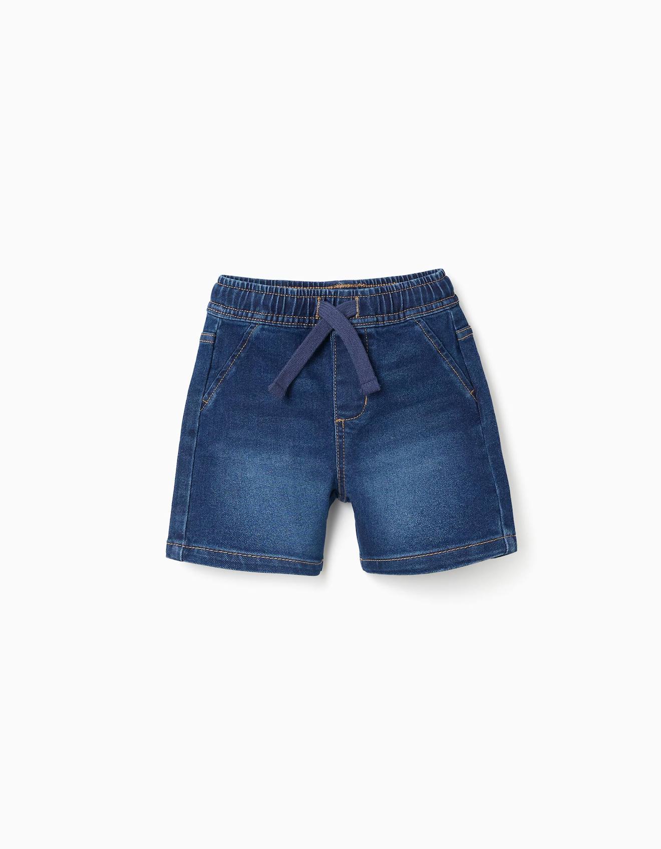 Short Midi En Jean Avec Cordon De Serrage Bleu Fonc 15 €