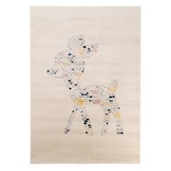 -Tapis enfant doux à poils ras faon