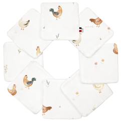-Lingettes bébé lavables 8 pièces gallina