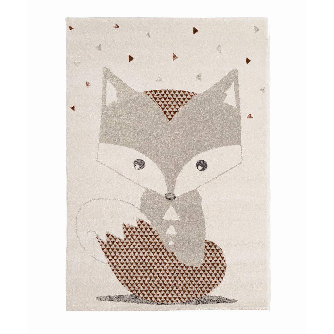 Tapis Enfant Doux Et Design Renard Palette Colorée