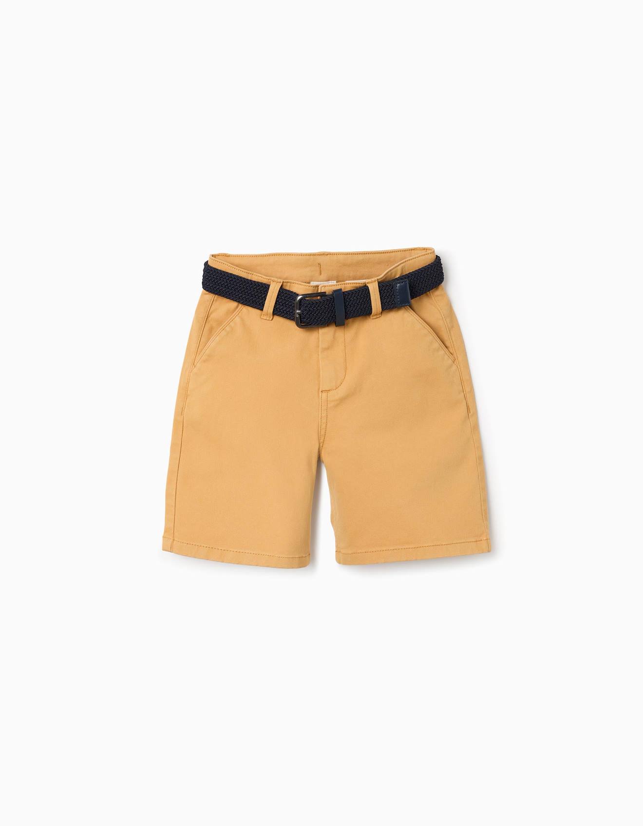 Short Midi En Serg Avec Ceinture Jaune 18 €