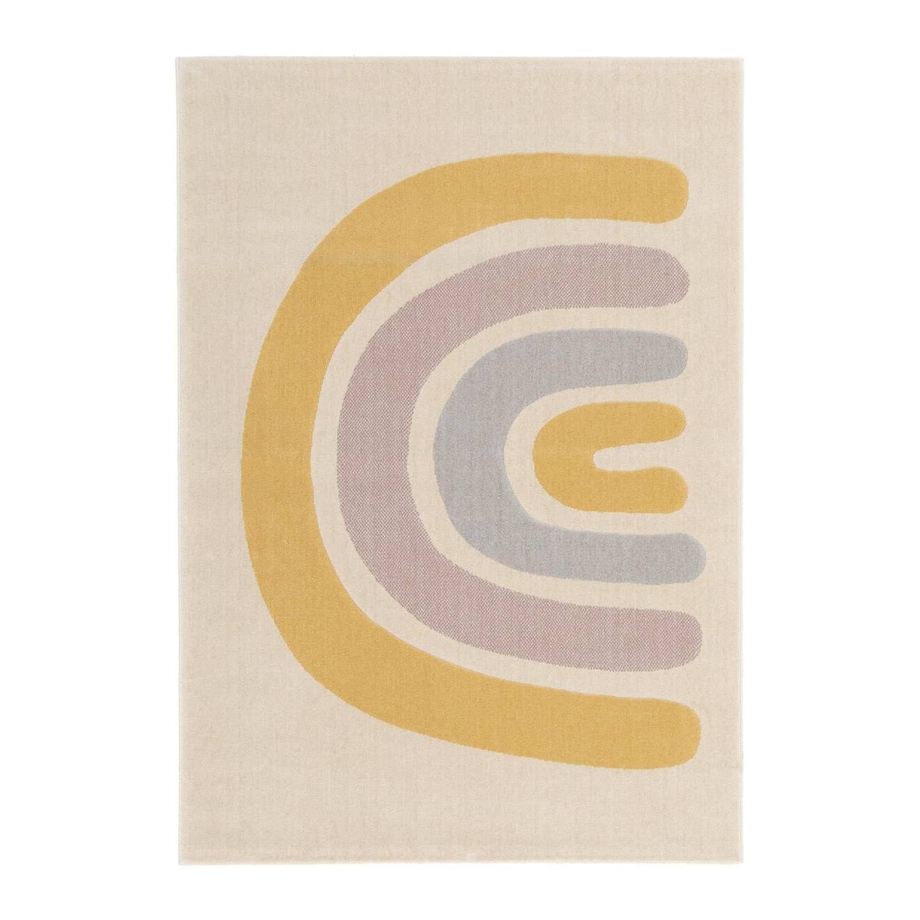 Tapis Enfant Super Doux Arc-en-ciel Palette Colorée