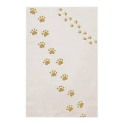 Linge de maison et décoration-Tapis enfant doux et confortable empreintes d'ours