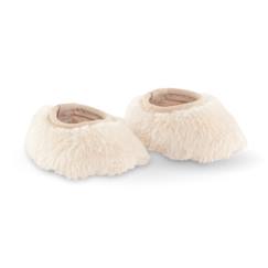 Jouet-Poupons et poupées-Chaussons moumoute pour poupon 30 cm