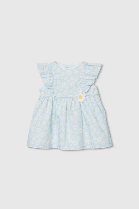 Bébé-Robe bébé en popeline imprimée fleurs