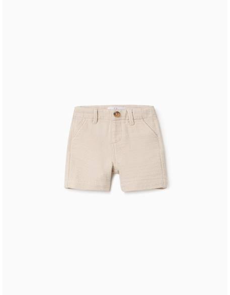 Bébé-Short-Short chino midi en coton dobby