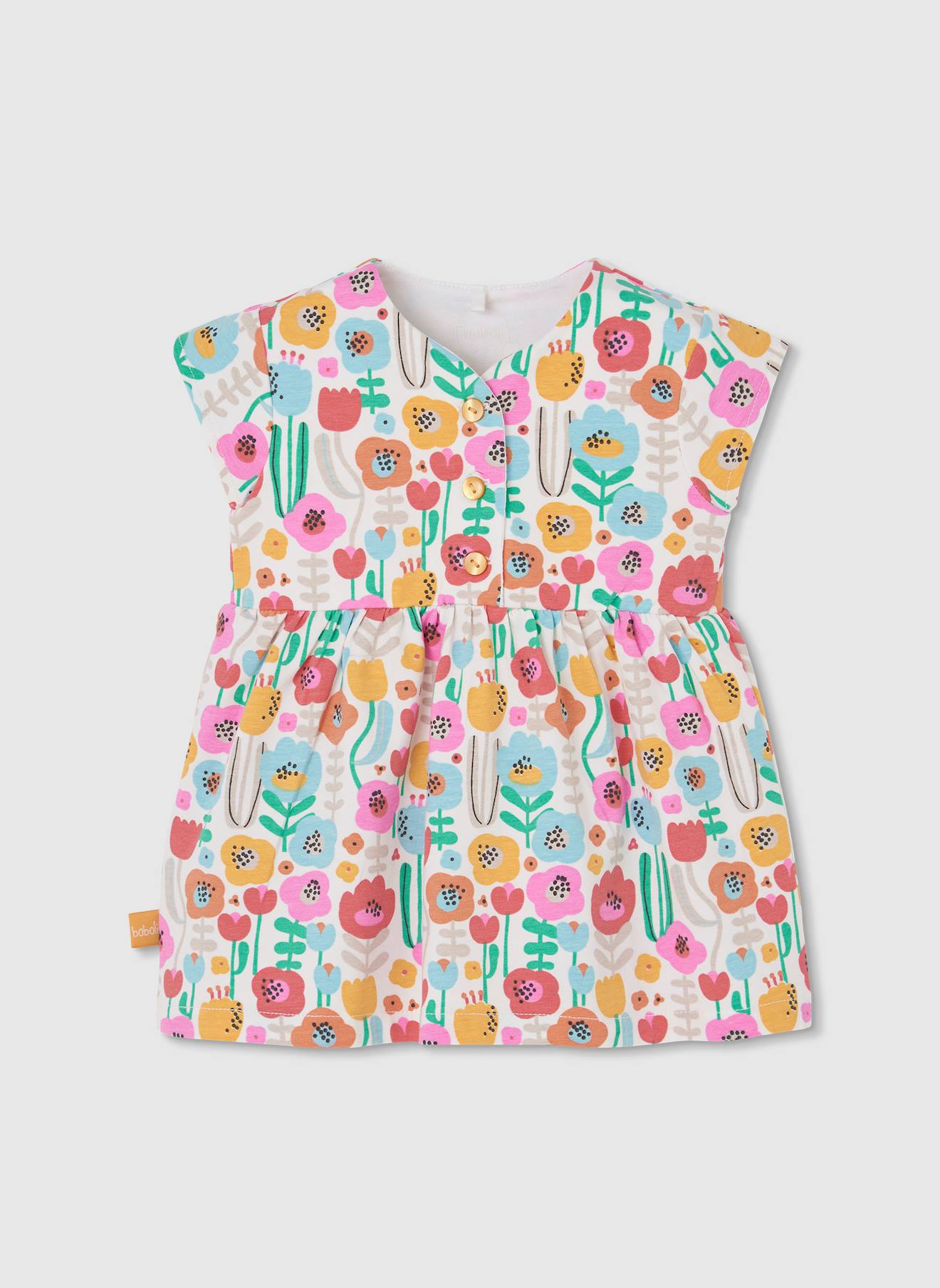 Robe Bb En Tricot Imprim Fleurs Multicolore 16 €