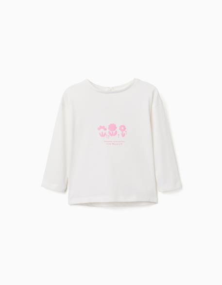 Bébé-T-shirt à manches longues et imprimé en relief