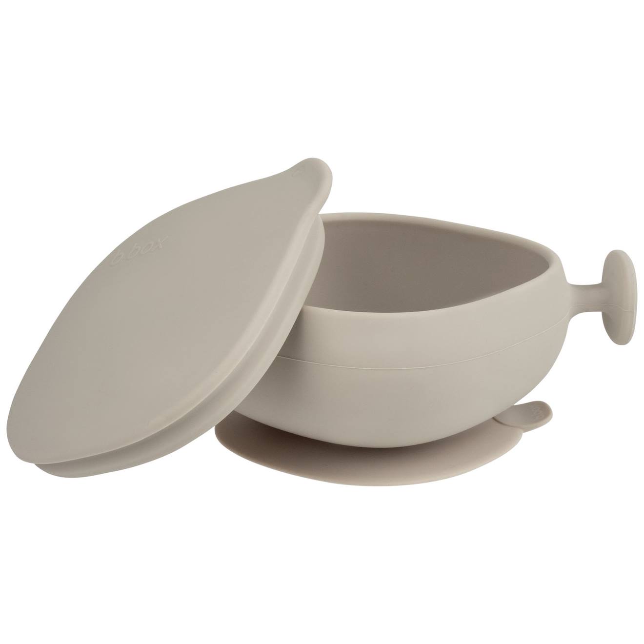 Bol À Ventouse Et Couvercle Beige