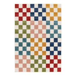 -Tapis enfant intérieur extérieur multi carreaux