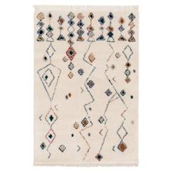 Linge de maison et décoration-Tapis ethnique à franges inspiration bédouine mogador