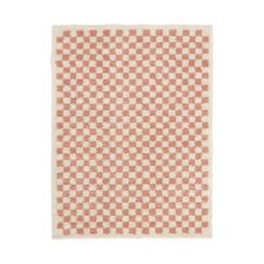 Tapis damier poils longs doux et volumineux checkers  - vertbaudet enfant