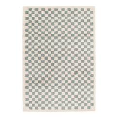 Tapis damier poils longs doux et volumineux checkers  - vertbaudet enfant