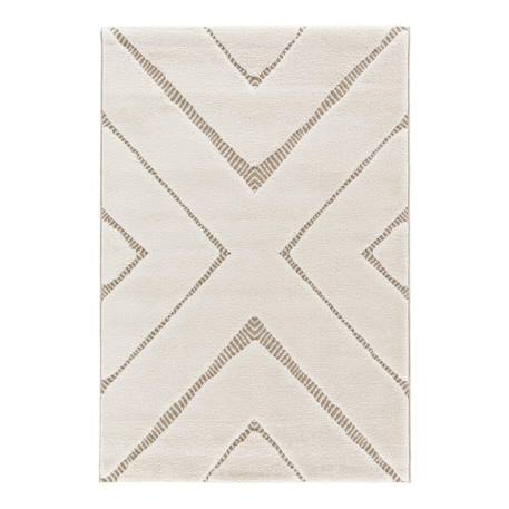 Tapis design avec effet relief romy Beige sable 1 - vertbaudet enfant 