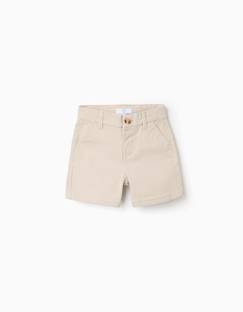-Short chino midi en sergé avec poches
