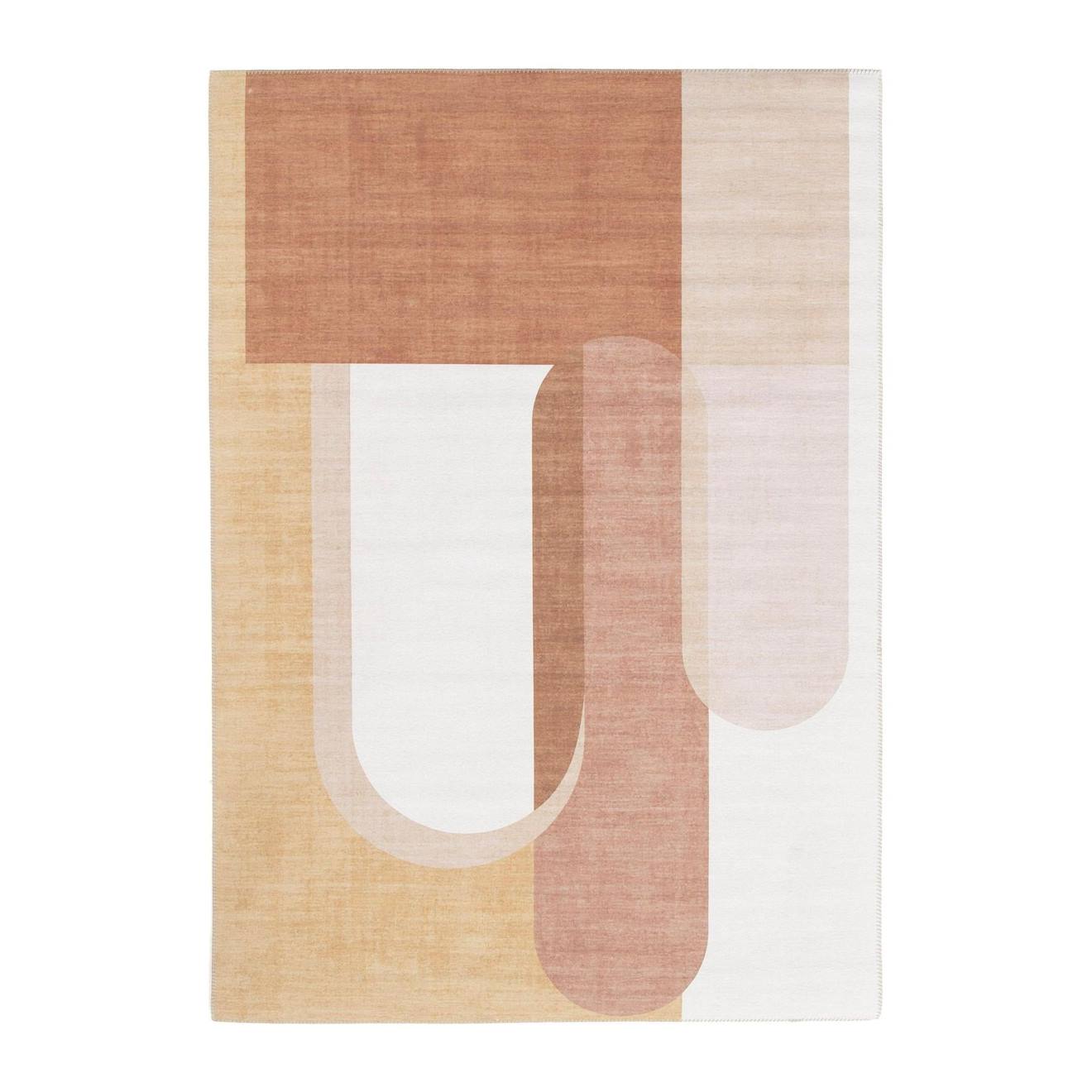 Tapis Design Lavis Terracotta