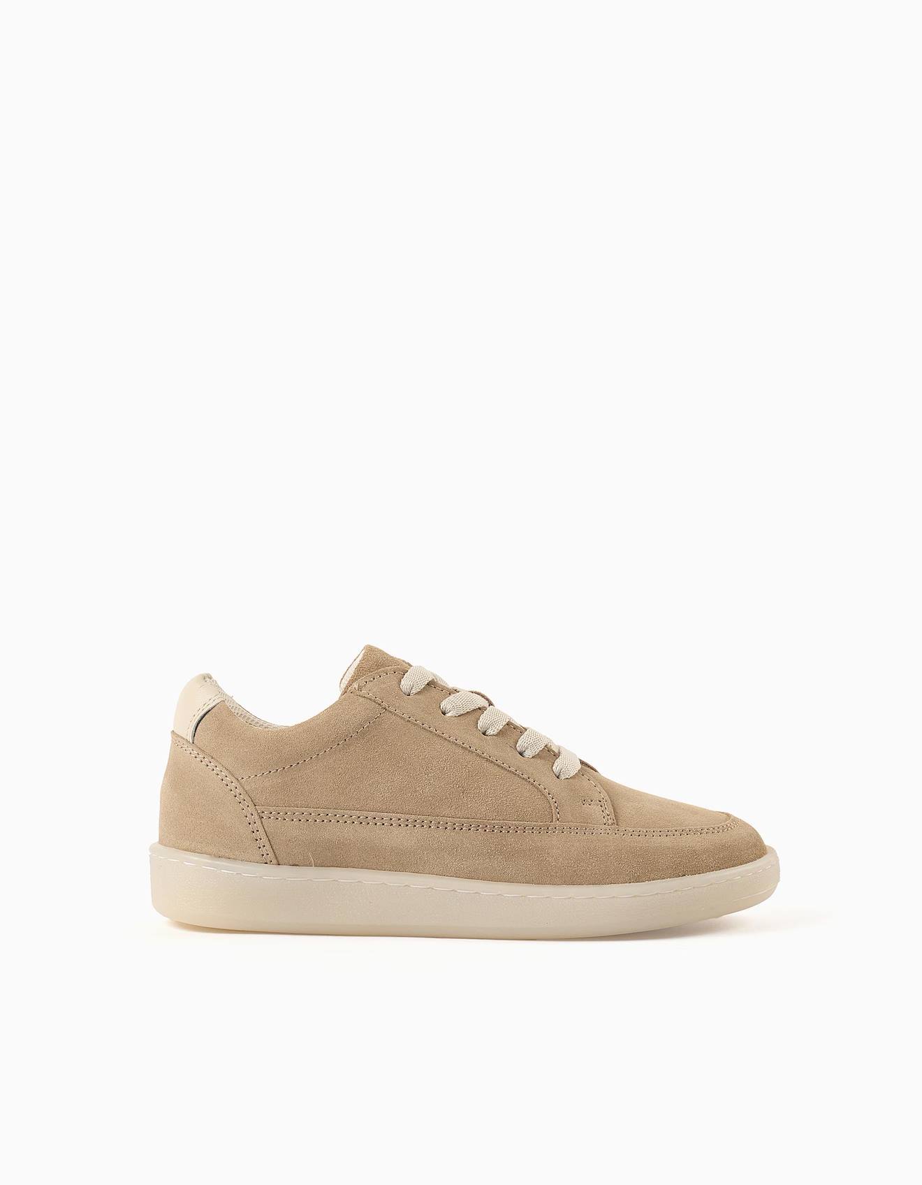 Baskets En Daim Lacets Beige 36 €