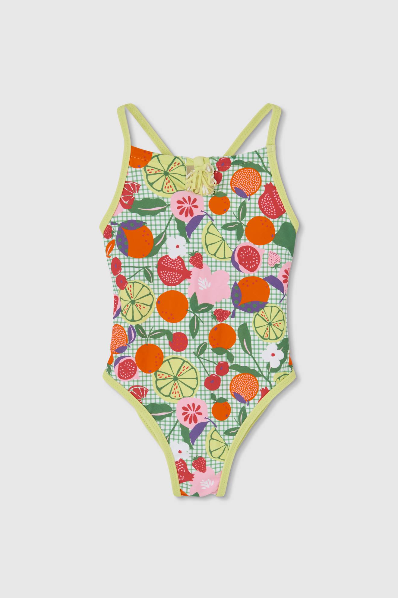Maillot de bain fille imprimé fruits multicolore