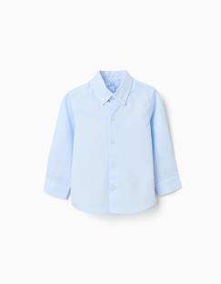 Bébé-Chemise, blouse-Chemise en coton dobby à manches longues