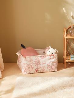 Bac de rangement rectangle esprit toile de jouy  - vertbaudet enfant