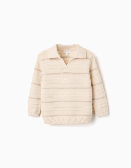 Bébé-Pull, gilet, sweat-Pull-Pull en maille de coton à col polo