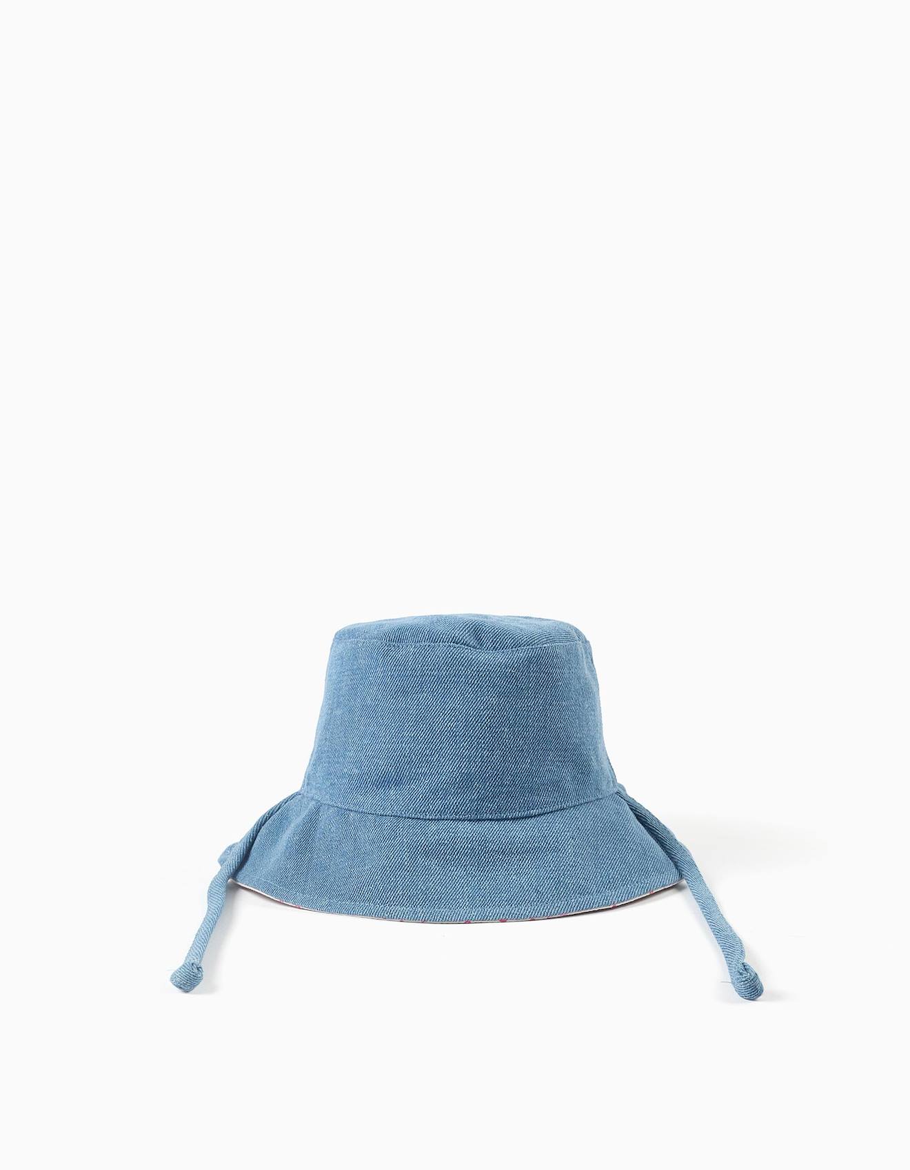 Bob Rversible En Coton Avec Motif Floral Bleu Clair 15 €
