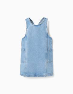 -Robe salopette en jean avec poches