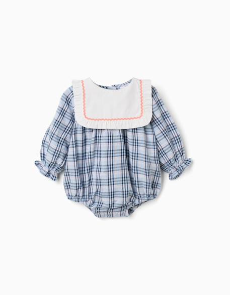 Bébé-Salopette, combinaison-Combinaison en coton et à carreaux b&s