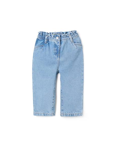 Bébé-Pantalon baggy en jean à taille paperbag