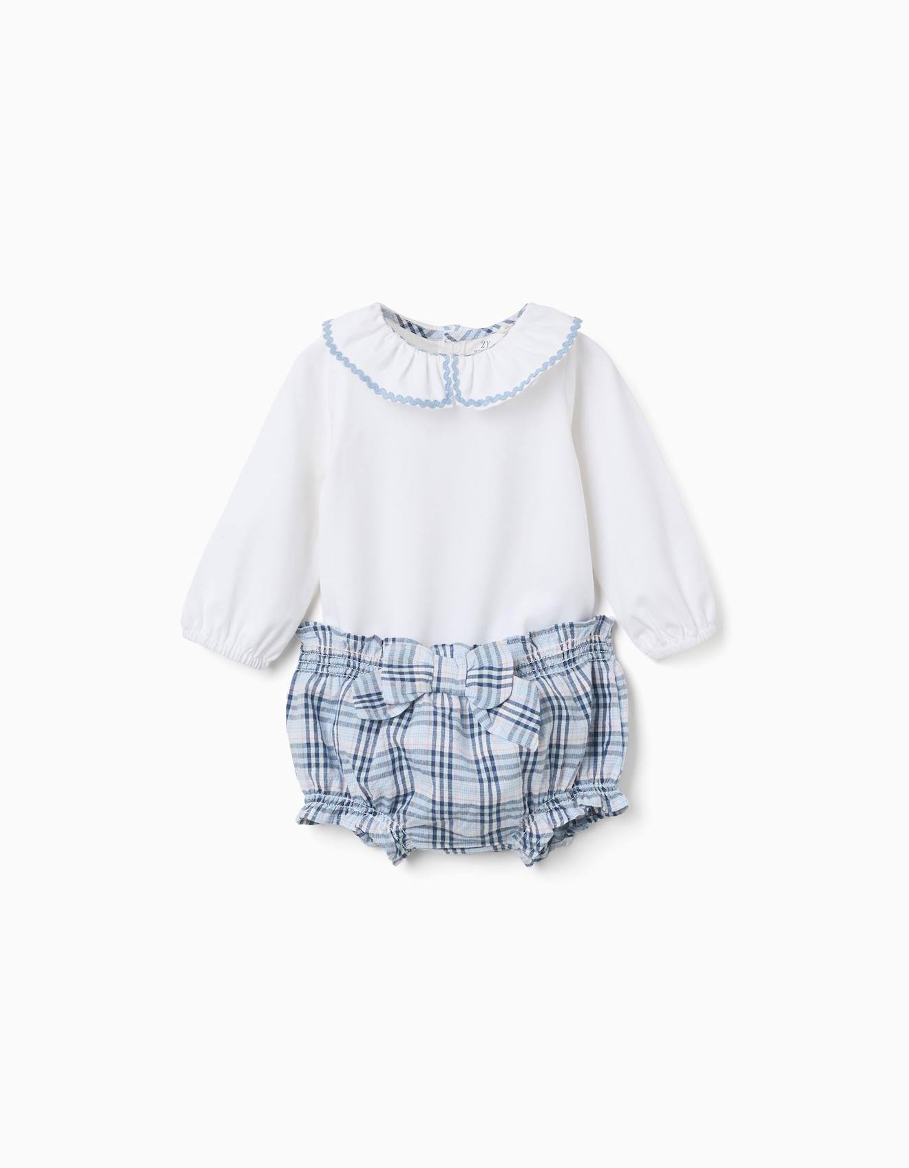 Body En Coton Bloomer Carreaux Bs Blanc 26 €