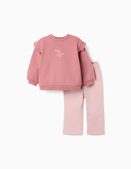 Bébé-Sweat à imprimé floral + pantalon évasé