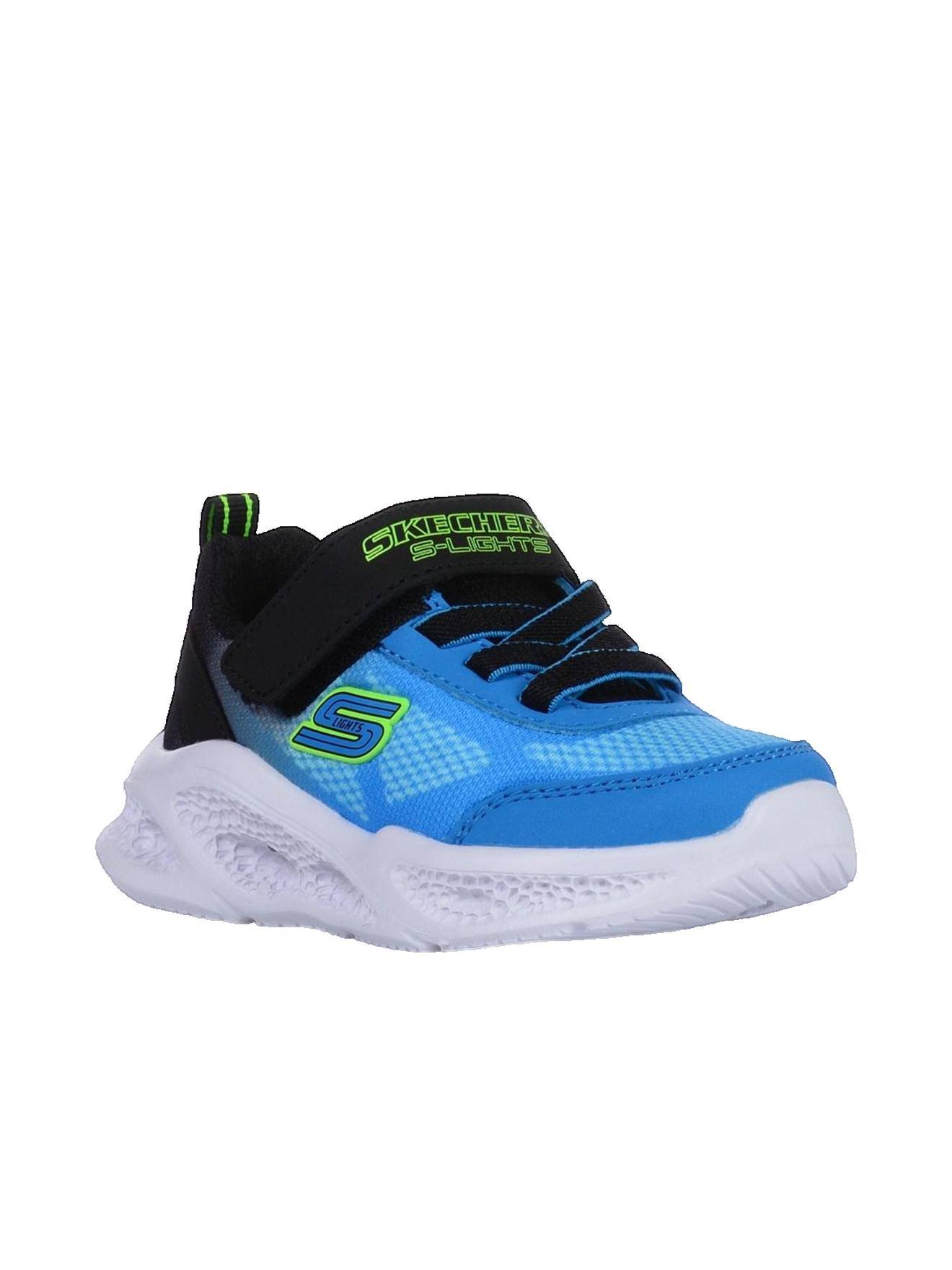 Chaussures À Lacets Extensibles Meteor Lights Krendo – Confort Sportif Enfant Bleu