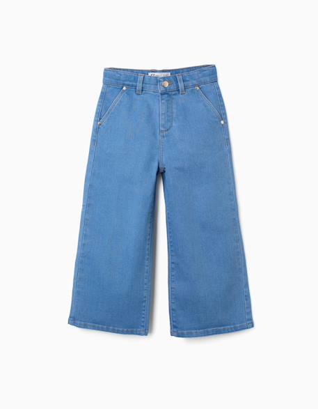 Fille-Pantalon en jean à jambes larges