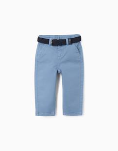 Bébé-Pantalon, jean-Pantalon chino slim en sergé avec ceinture