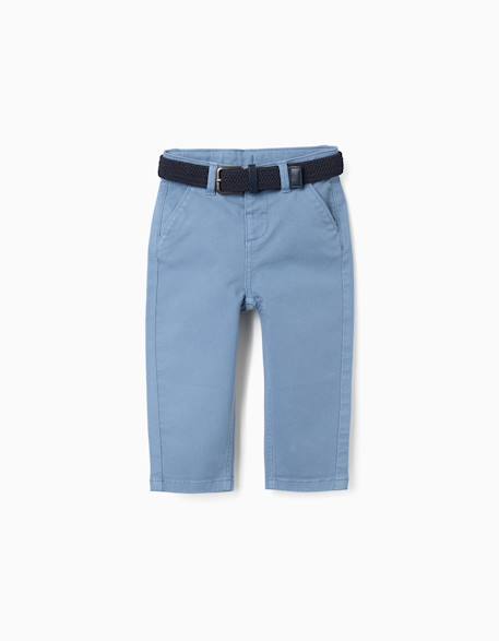 Bébé-Pantalon chino slim en sergé avec ceinture