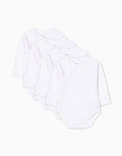Bébé-Body-Pack de 4 bodies à manches longues en coton