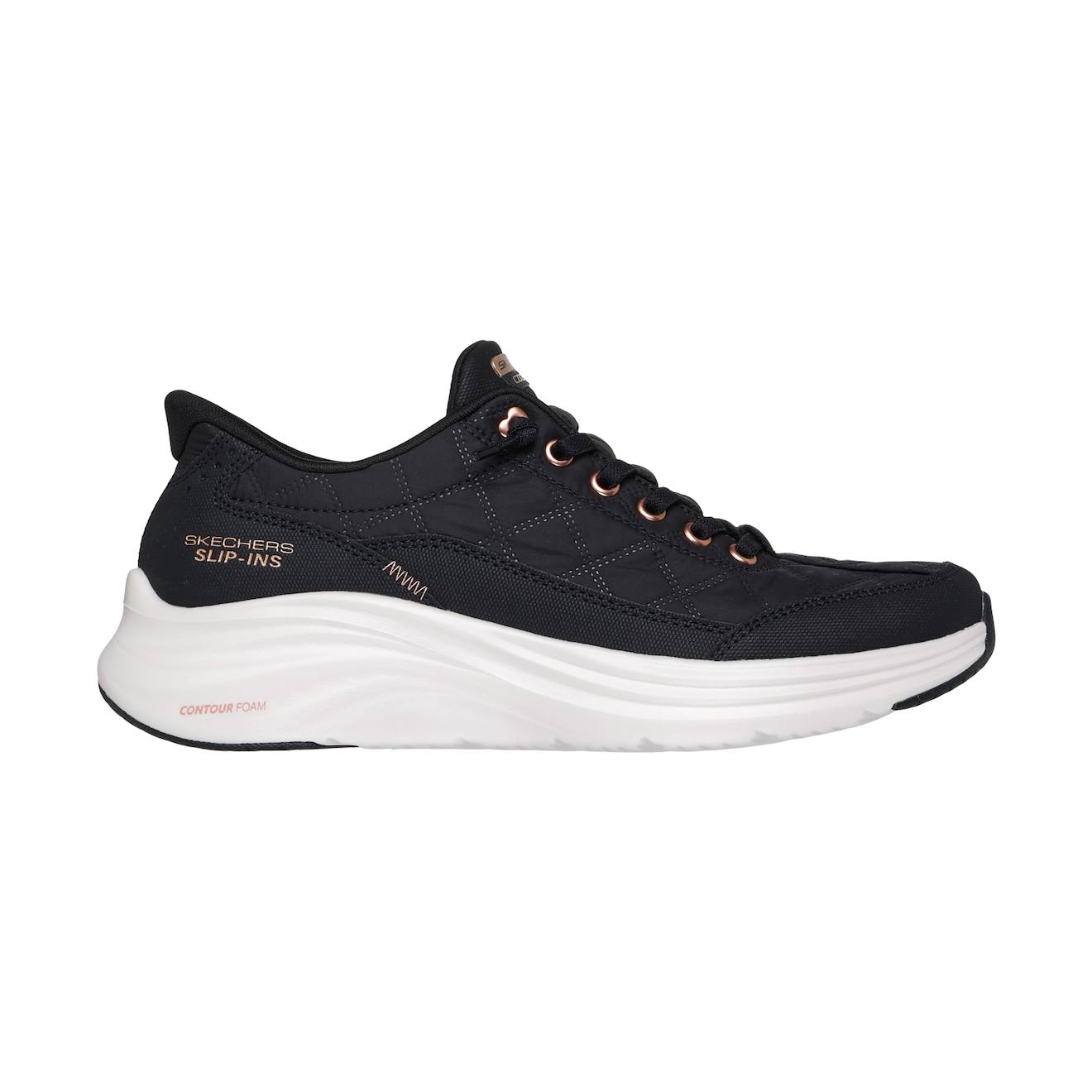 Baskets Basses Lacets Noir Rose Or 84 €