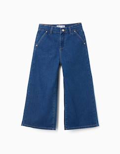 -Pantalon en jean à jambes larges