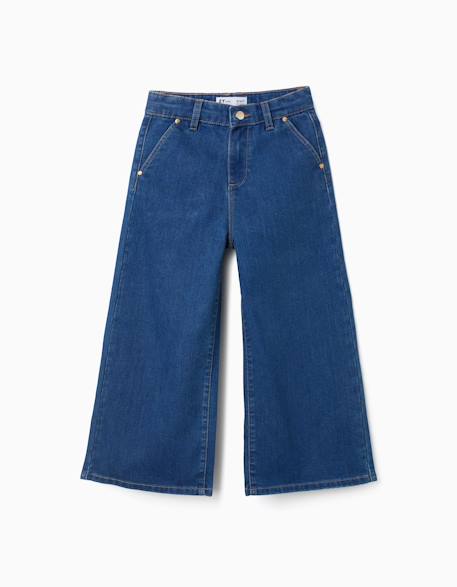 Fille-Pantalon en jean à jambes larges