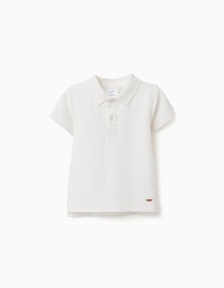 Bébé-Polo en coton côtelé